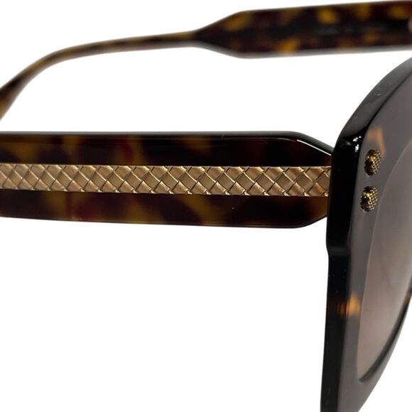 NEW Bottega Veneta Sunglasses BV0238S 002 Havana Oversized Square Brown Gradient main image 5